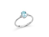 Anello Miluna Donna GEMMA DEL CIELO 375 OLD in Oro Diamante LID3750X